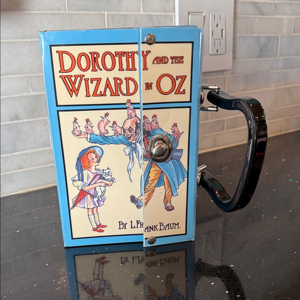 Dorothy and the Wizard in Oz Themed Blue Clutch Wristlet